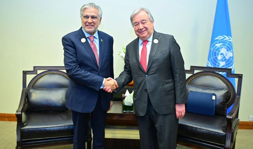 Ishaq Dar lauds UN secretary general’s role in raising concern at Gaza situation