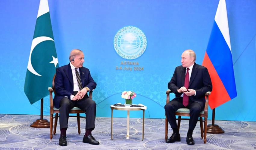 PM Shehbaz Sharif, Russian President Putin emphasize expanding bilateral trade