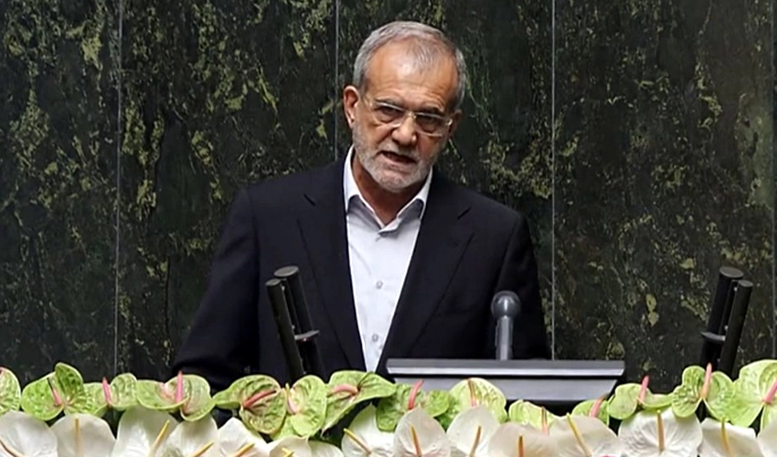 Iran's president Pezeshkian sworn in at parliament