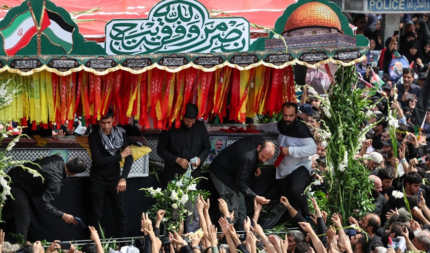 Calls for revenge at funeral for Hamas chief Ismail Haniyeh in Tehran