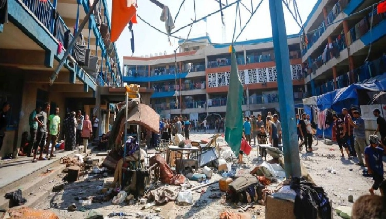 Six UN staff members killed in Israeli strikes on Gaza school