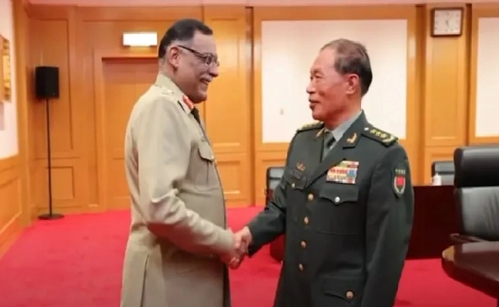 Gen Sahir Shamshad discusses defence cooperation with Chinese military leadership