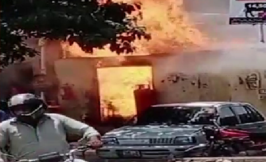Explosion at cylinder shop in Lahore's Garden Town area